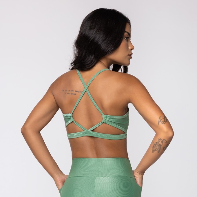 Top Cruzado Verde Alecrim Wonder