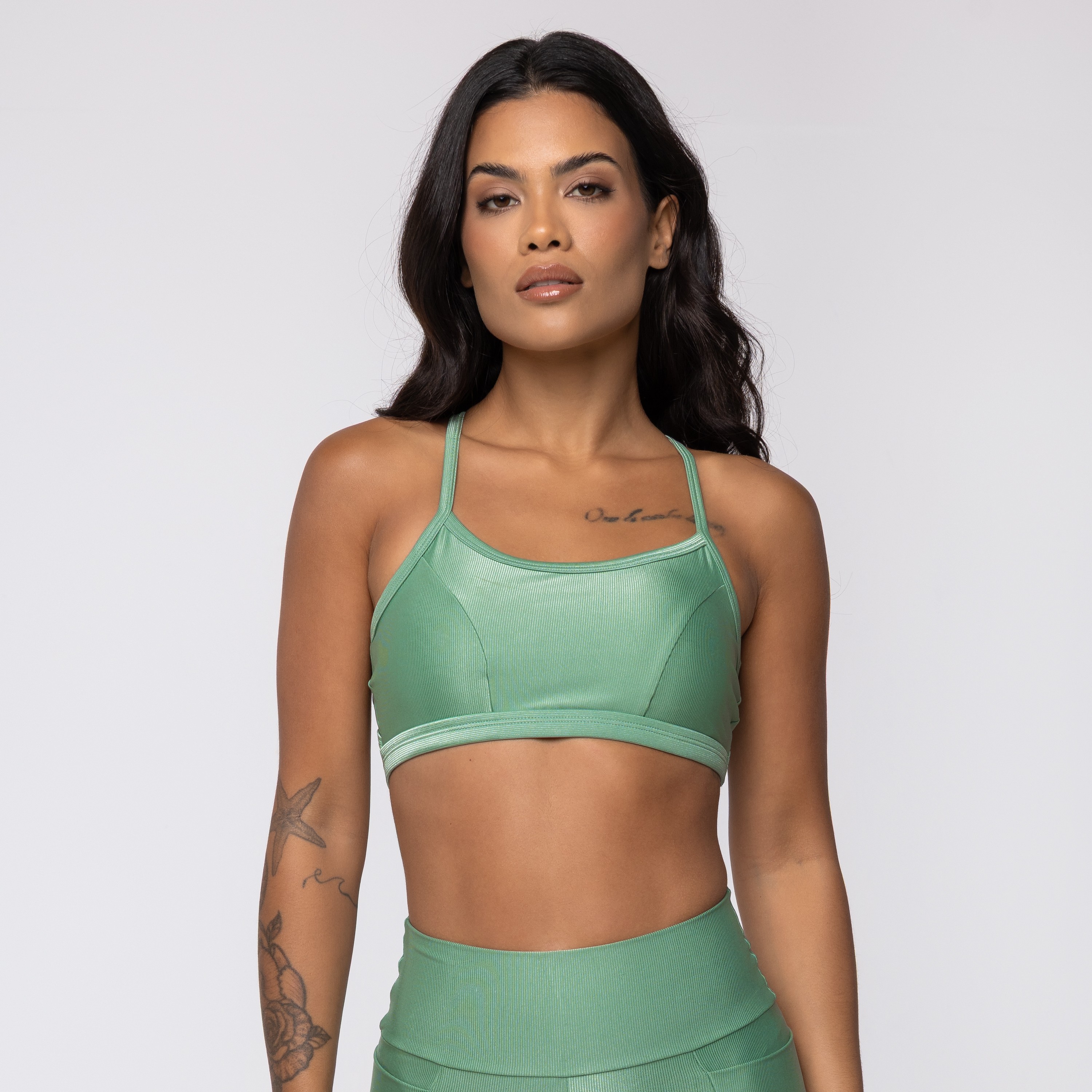 Top Cruzado Verde Alecrim Wonder