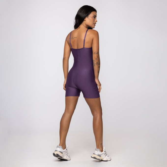 Macaquinho Roxo Ametista Wonder Franzido