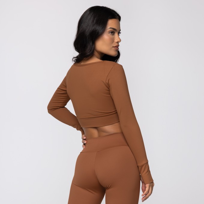 Top Nutella Manga Longa Athletic em Poliamida