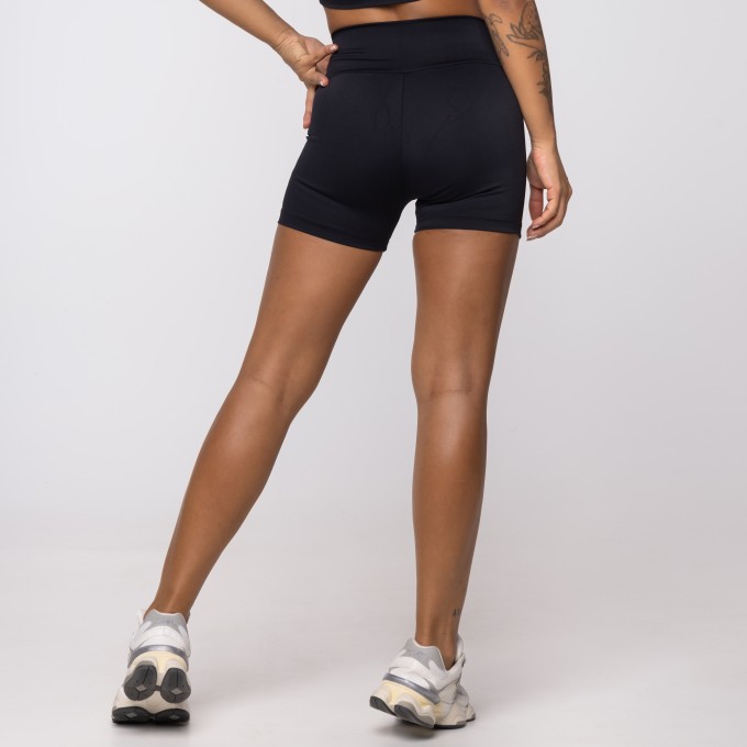 Short Preto Athletic em Polimida