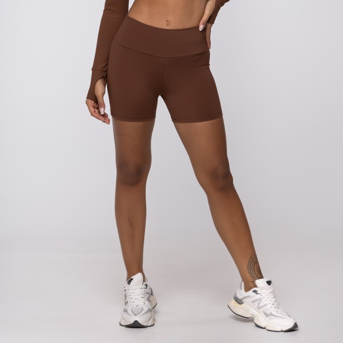 Short Marrom Athletic em Polimida