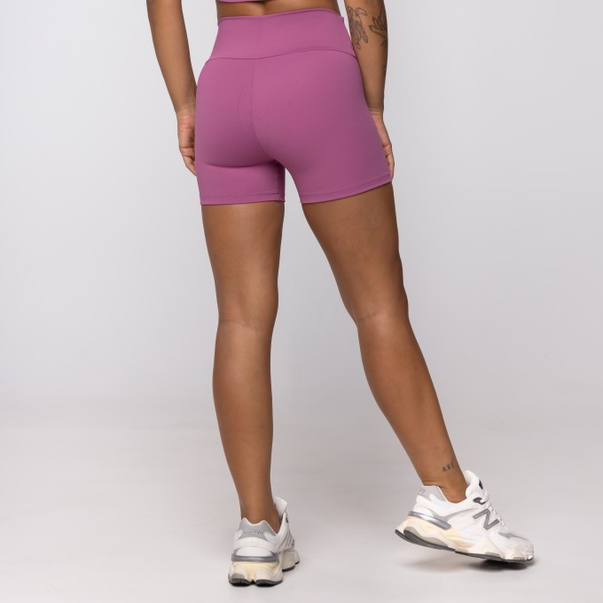 Short Rosa Bebê Básico em Polimida