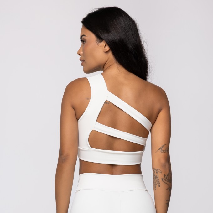 Top Geada Assimétrico com Recortes nas Costas