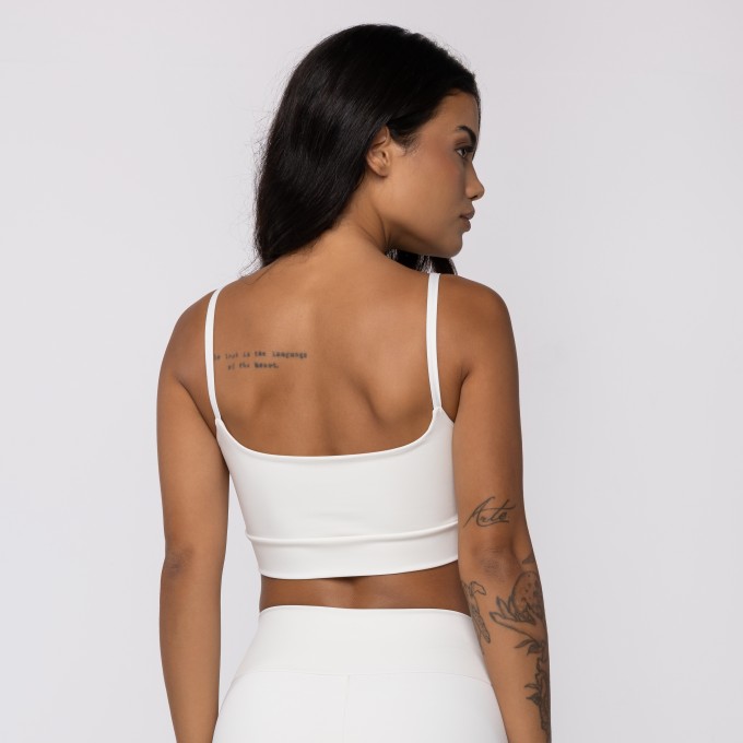 Top Geada com Alças Finas em Poliamida