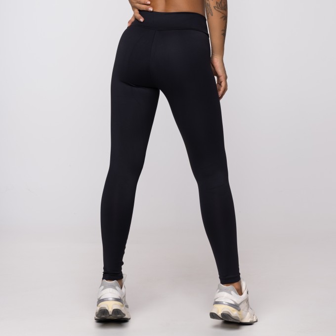 Calça Legging Preta Cós Cruzado