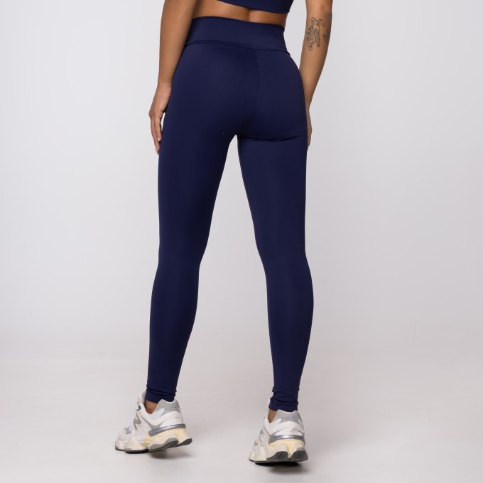 Calça Legging Marinho Cós Cruzado