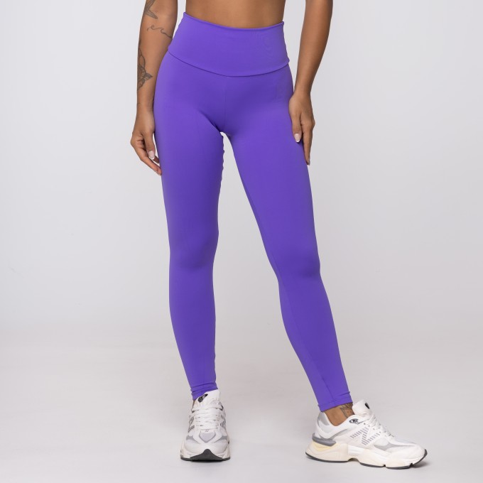 Calça Legging Roxo Lavanda Athletic em Poliamida