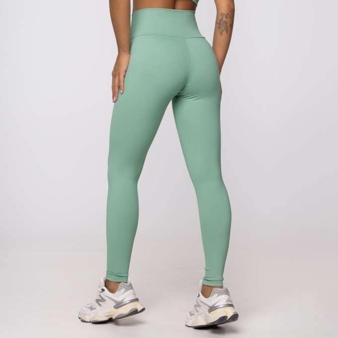 Calça Legging Verde Menta Athletic em Poliamida