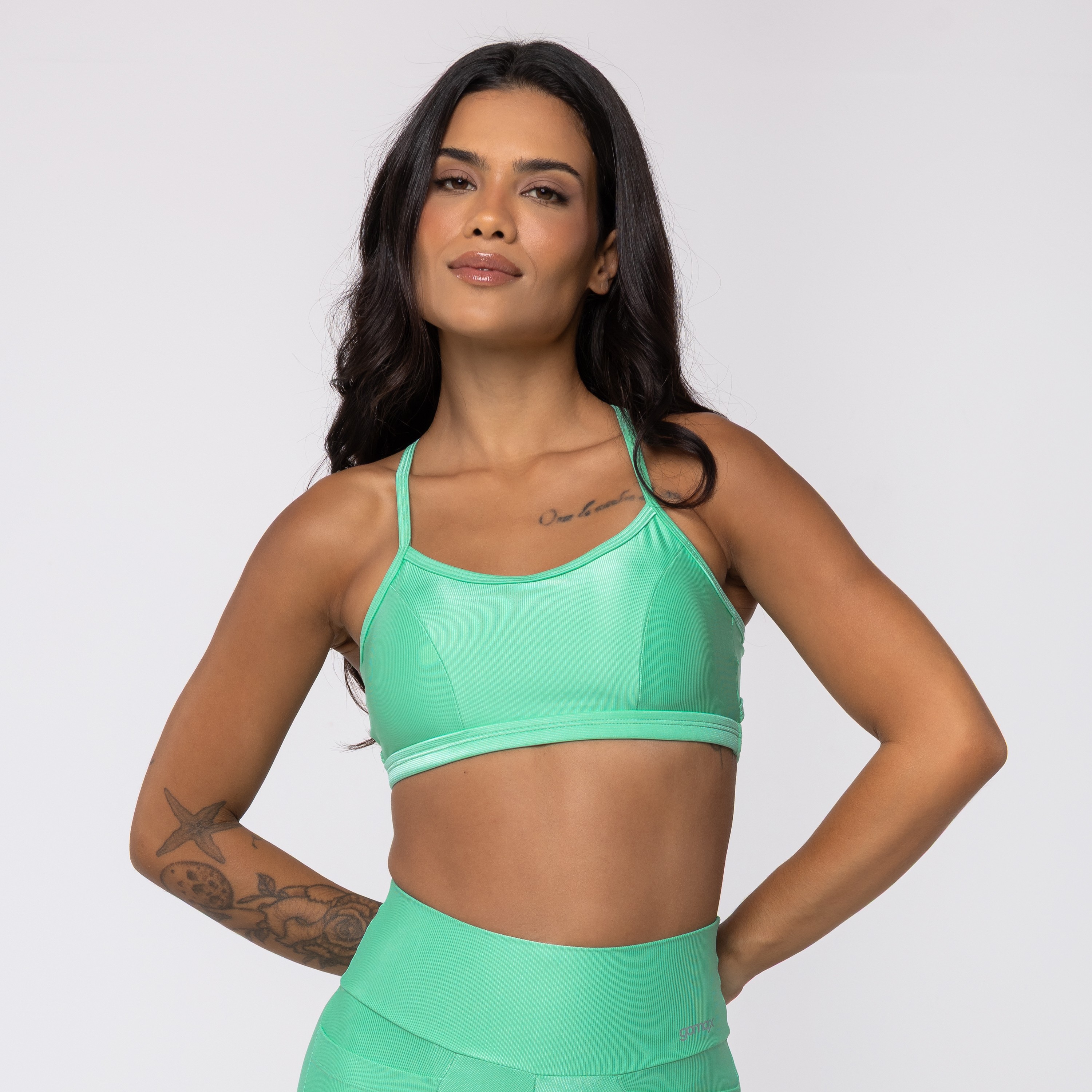 Top Cruzado Verde Atlantis Wonder