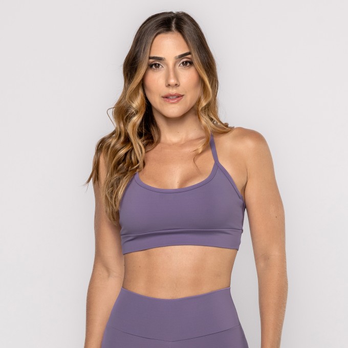 Top La Vitrore Com Alça Fina e Decote