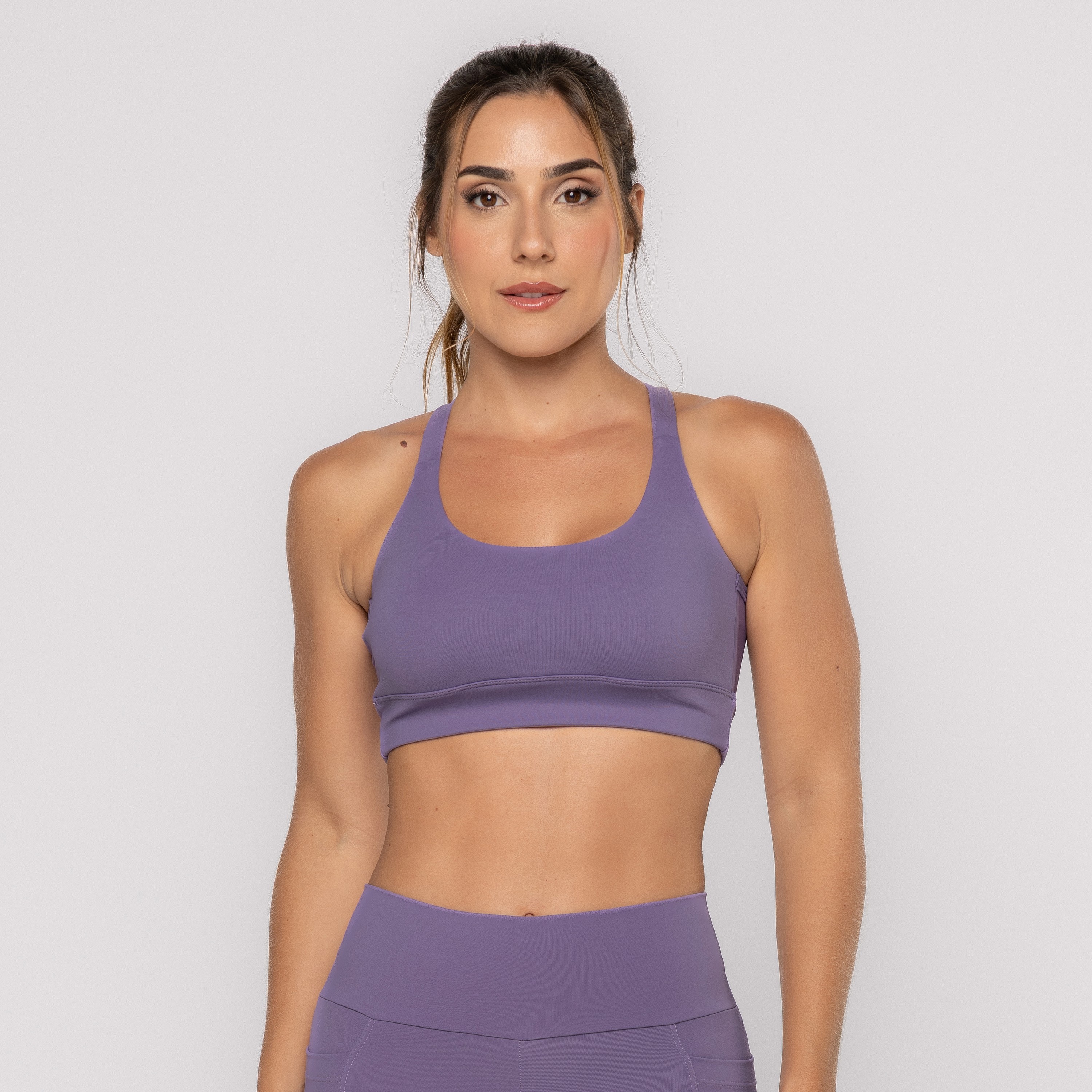 Top La Vitore Com Bolso e Alças Cruzadas