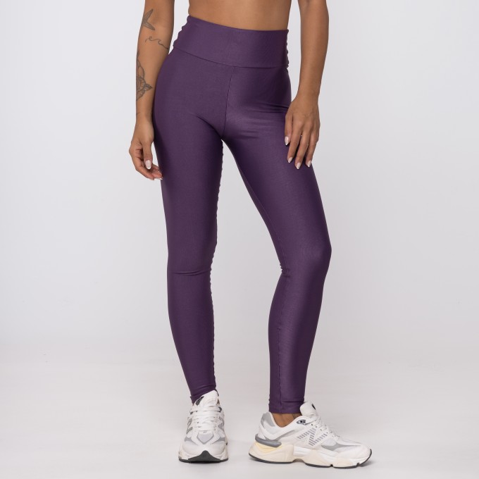 Calça Legging Roxa Ametista Wonder Detalhe em V nas Costas