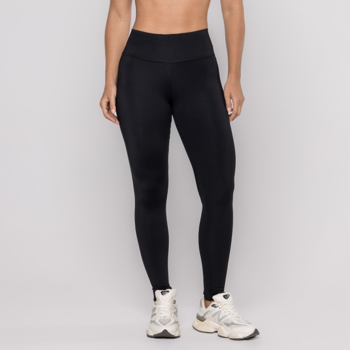 Calça Legging Preto Com Bolso Nas Costas