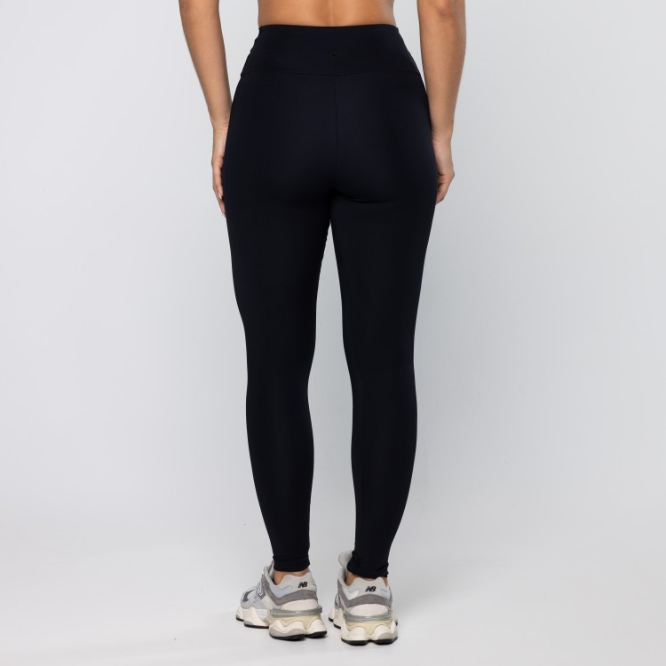 Calça Legging Force Com Bolsos No Cós Preto