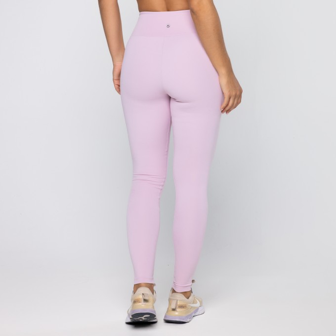 Calça Legging Force Com Bolsos No Cós Rosa Calmy