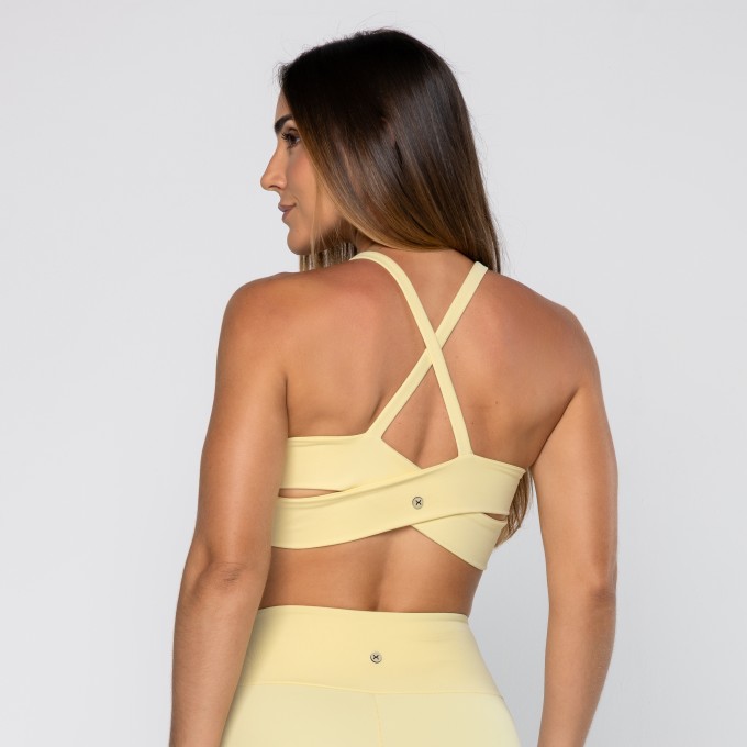 Top Force Cruzado Nas Costas Amarelo Baby