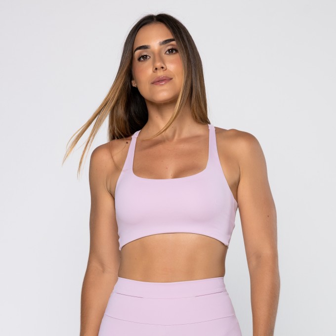 Top Force Cruzado Nas Costas Rosa Calmy