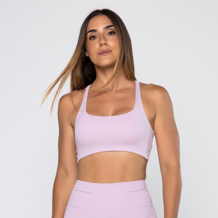 Top Force Cruzado Nas Costas Rosa Calmy