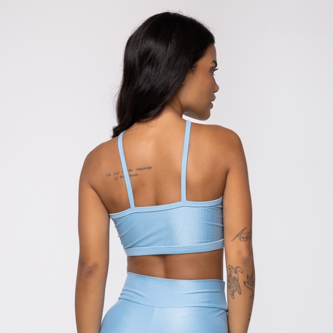 Top Azul Celeste Wonder com Alças Multifuncionais