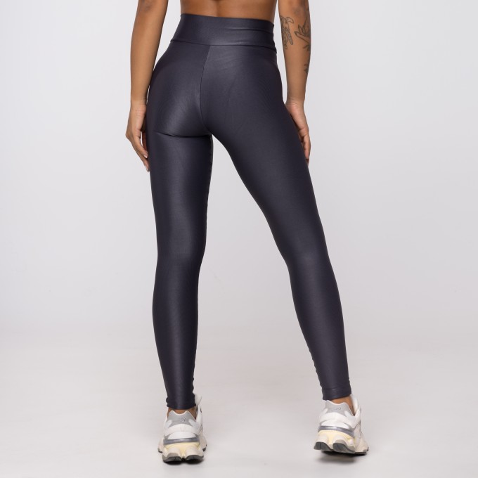 Calça Legging Cinza Carbox Wonder Cós Cruzado