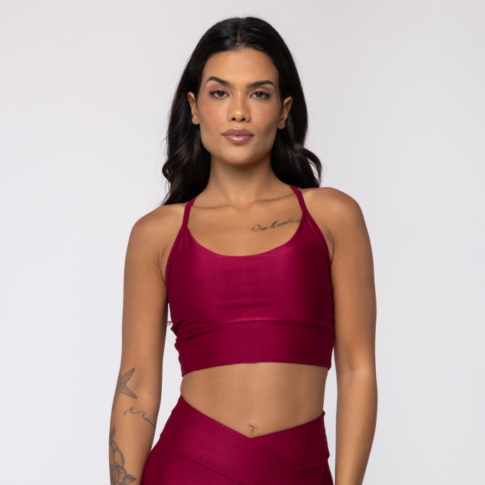 Top Vermelho Divino Wonder com Recorte nas Costas