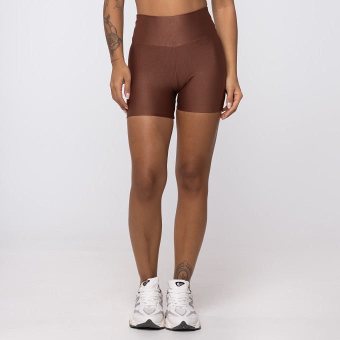 Short Bronze Wonder com Cós Alto